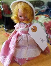 Buy Vtg 1940s Nancy Ann Storybook Doll Little Bo Peep #153 with Original Box 5 1/2 Bisque