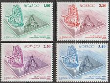Buy [MN1586] Monaco: Butterflies & Philately (1987) MNH Complete Set