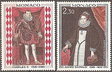 Buy [MN0710] Monaco: Princes of Monaco (1968) MNH Complete Set
