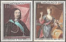 Buy [MN0735] Monaco: Princes of Monaco (1969) MNH Complete Set