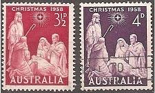 Buy [AU0312] Australia: Christmas (1958) Used, Complete Set