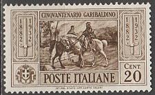 Buy [IT0281] Italy: Garibaldi, 50th Death Anniv. (1932) MH