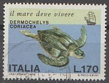 Buy [IT1318] Italy: Leatherback turtle (1978) Used