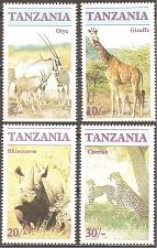 Buy [TN0319] Tanzania: Endangered animal species (1986) MNH Complete Set