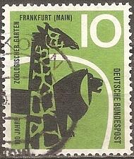Buy [GE0784] Germany: Frankfurt Zoo Centennial (1958) used single