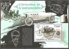 Buy [AF0022] Burundi: History of the Automobile (2012) MNH Miniature Sheet