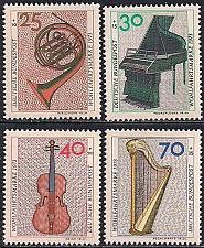 Buy [GEB503] Germany: Musical Instruments (1973) MNH full set