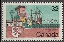 Buy [CA1011] Canada: Cartier's landing in Quebec, 450th Anniv. (1984) Used Single