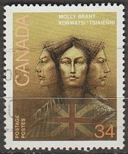 Buy [CA1091] Canada: Molly Brant, Iroquois Leader (1986) Used