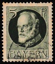 Buy German State Bavaria Used Scott #96a Catalog Value $2.00