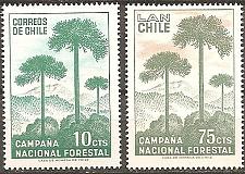 Buy [CH0363] Chile: Reforestation Campaign (1967) MNH Complete Set