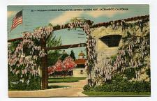 Buy Wisteria Covered Entrance to Historic Sutter's Fort, Sacramento, California