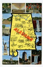 Buy Alabama map - 11 views