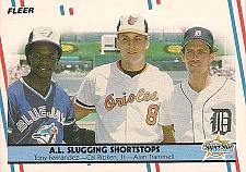 Buy 1988 Fleer #635 Tony Fernandez, Cal Ripken Jr., Alan Trammell