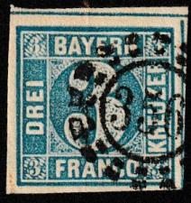 Buy German State Bavaria Used Scott #2 Catalog Value $3.50