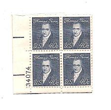 Buy 1968 Thomas Paine 40 cent stamps