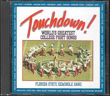 Buy TOUCHDOWN! WORLD'S GREATEST COLLEGE FIGHT SONGS Florida State Seminole Band USED CD