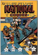 Buy JERRY IGER'S NATIONAL COMICS # 1 Golden Age Reprints UNCLE SAM
