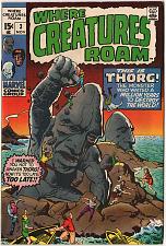 Buy WHERE CREATURES ROAM # 3 Thorg The Unbelievable By JACK KIRBY Nice Copy!