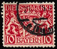 Buy German State Bavaria Used Scott #O10 Catalog Value $1.20