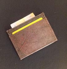 Buy ECO SMART SLIM WALLET BROWN VEGAN LEAF LEATHER CASUAL TRAVEL CARD HOLDER Buy ECO SMART SLIM WALLET BROWN VEGAN LEAF LEATHER CASUAL TRAVEL CARD HOLDER