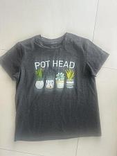 Buy pre-owned-ladies sz large-novelty t-shirt-pothead-shein brand-plants!short sleeve