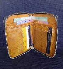 Buy SMALL SMART ZIP-AROUND ORGANIZAER WALLET LEAF LEATHER POCKET SLOT WALLET HANDICRAFT Buy SMALL SMART ZIP-AROUND ORGANIZAER WALLET LEAF LEATHER POCKET SLOT WALLET HANDICRAFT