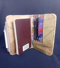 Buy ELASTIC BAND WALLET LEAF LEATHER MINIMALIST WALLET TRAVEL PASSPORT CARD SLOT POCKET