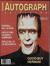 Buy AUTOGRAPH COLLECTOR Magazine October 1998 Issue HERMAN MUNSTER Cover