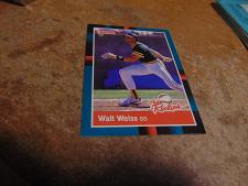 Buy nrmt-1988 donruss baseball-the rookies-#18 walt weiss-a`s-rc-mlb