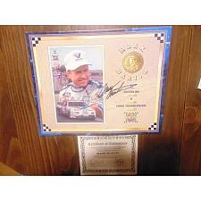 Buy with c.o.a.! signed/autographed 8x10 photo card-coin-mark martin-nascar-serial#-1994!