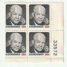 Buy 1971 Dwight Eisenhower (4) 8 cent stamps