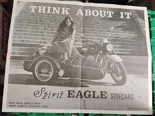 Buy Spirit Eagle Motorcycle Sidecars Company Poster 20x17 1975