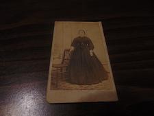 Buy vintage-1850-1899 era- cdv photo-lady-sepia-carte de visite-look!