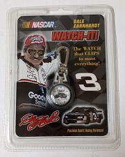 Buy new-nascar 1999-dale earnhardt #3 watch-it! clip on watch-sports quest inc.-look!