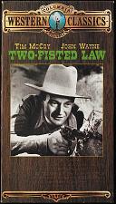 Buy TWO-FISTED LAW John Wayne Walter Brennan USED Western VHS Video