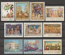 Buy Romania: 25 all different jumbo art topical stamps (2 scans) - CTO
