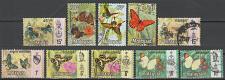 Buy Malaysia: 10 different butterfly topical stamps, used