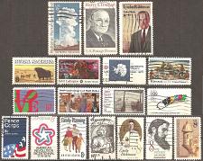 Buy USA: 18 all different 8-cent commemorative stamps - Used