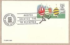 Buy USA: AUSPEX 84 Fancy Cancel on a UX100 Postal Card