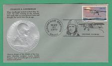Buy USA: Cachet cover bearing Sc #1710 honoring Chas. Lindbergh - 2 scans