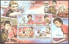 Buy Burundi: Table Tennis Champions (2011) MNH Miniature Sheet