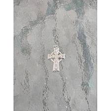 Buy vintage marked sterling silver celtic cross pendant/charm-1`inch tall- 2.17 grams