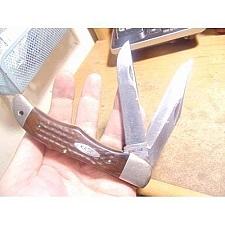 Buy used-vintage case xx hunter pocket knife-model#6265 sab-2-blade-late 60s-early 70s !