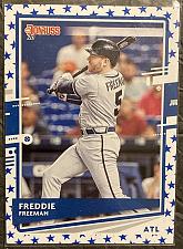Buy mt 2020 panini donruss baseball independence day parallel #169 freddie freeman-braves