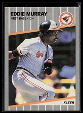 Buy nrmt 1989 fleer baseball #611 eddie murray. orioles-hof-mlb
