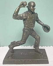 Buy ex sga bobble dobbles-bronze look resin baseball statue-brian mccann braves 2007 coke