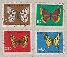 Buy [GEB380] GERMANY Butterflies/Child Welfare Semipostals Used Complete Set (1962)