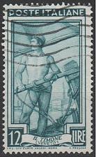 Buy [IT0555] ITALY Trades: Piloting a boat, Used (1950)