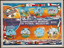 Buy [MX1439] MEXICO FIFA World cup-inspired paintings MNH Complete Set (1986) 2 scans